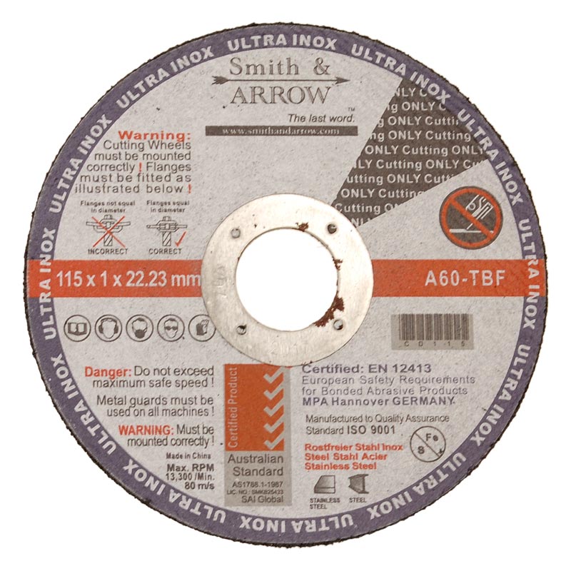 100 X  Parweld 5" 125mm x 1mm Thin stainless steel metal cutting disc slitting 